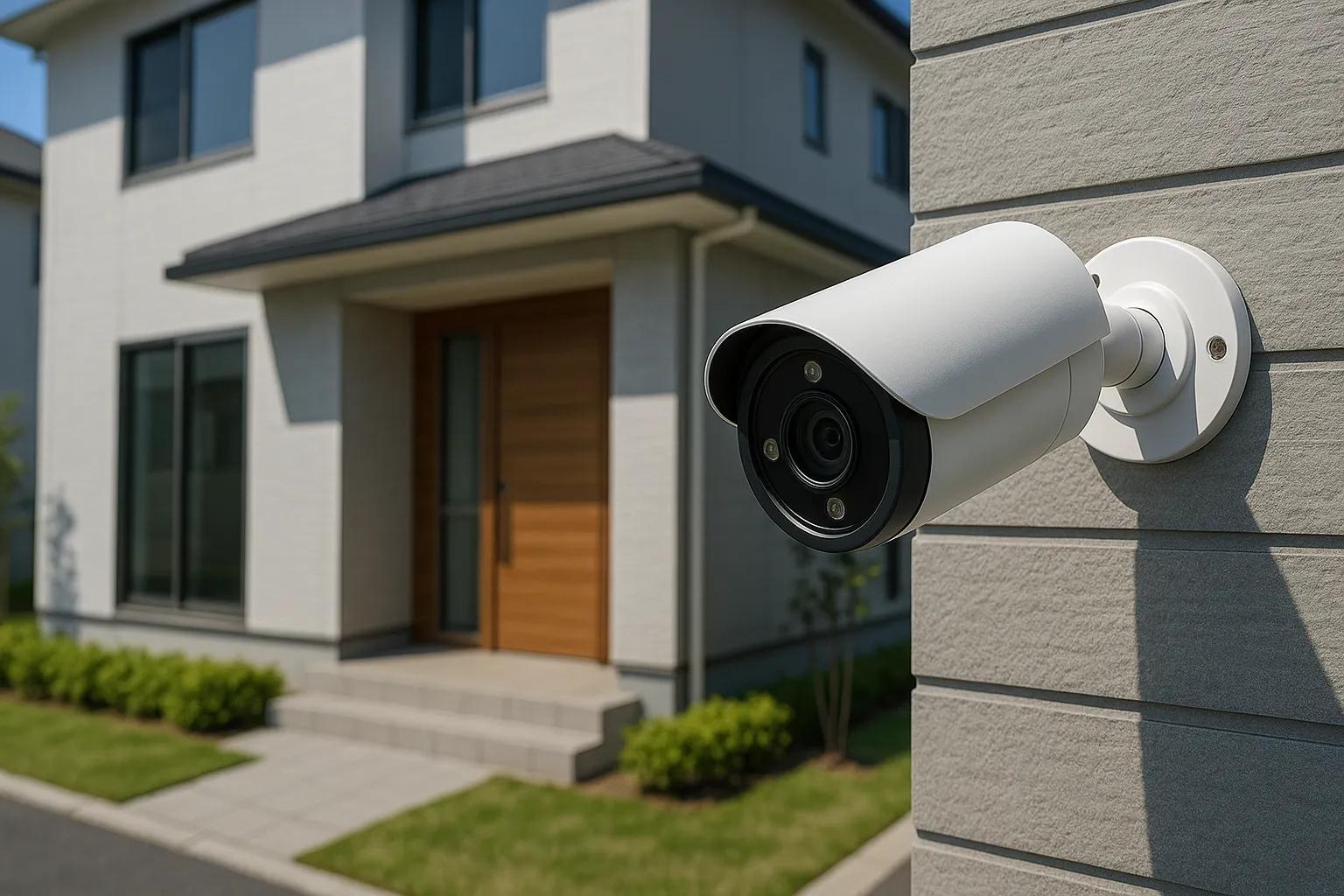 Home CCTV camera protecting the front of a house in Harrow